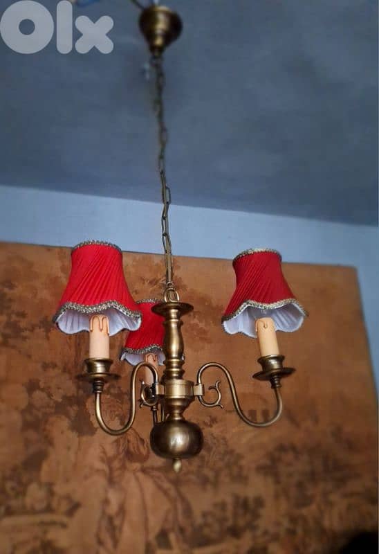 3 lamps flemish chandelier 1