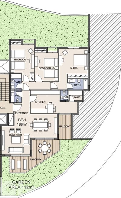 Apartment for sale in Beit El Kikko/ Under construction/ Garden