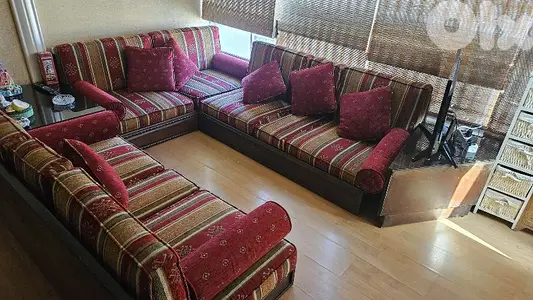 Arabesc sitting 7 seaters غرفه جلوس شرقيه عربيه من خشب الجوز