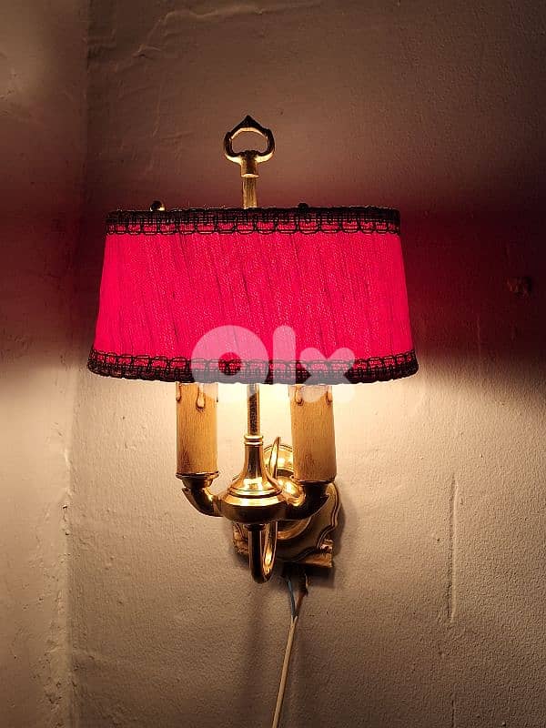 antique brass french wall lamps 0