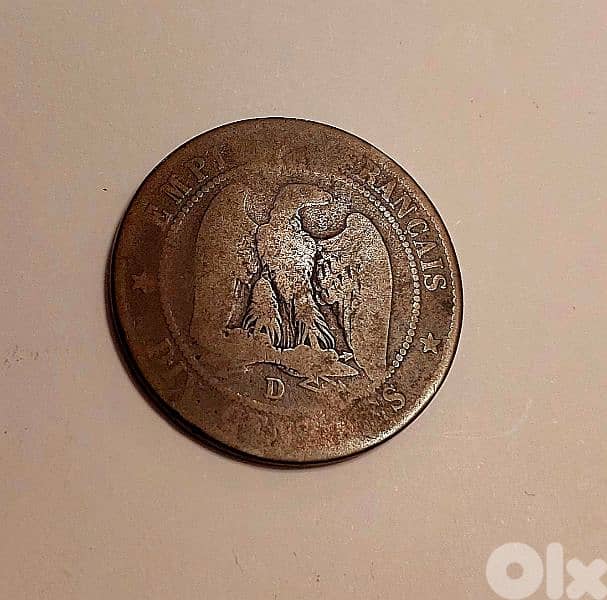 1853 France Napoleon III 10 Centimes bronze 1