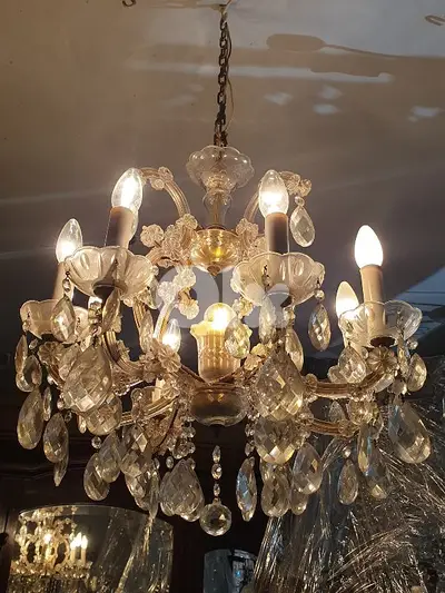 antique crystal chandelier