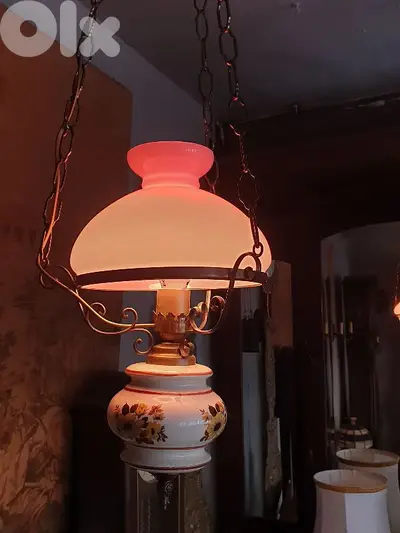 porcelain and opaline chandelier