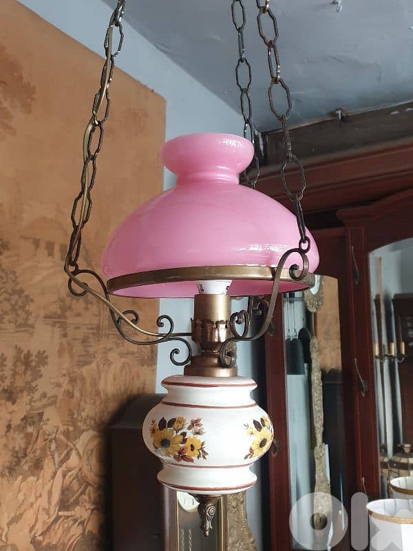 porcelain and opaline chandelier 2
