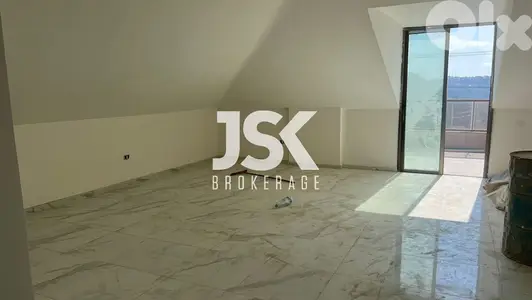 L18572-Brand New Roof Apartment With Terrace For Sale in Mansourieh