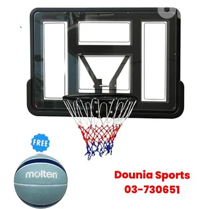 95$ buy basketball hoop mounted (110×70cm) get free basketball molten