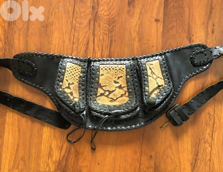Handmade Leather Tribal Belt 0