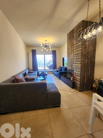125 SQM Furnished Chalet in Zaarour, Metn with a Mountain View
