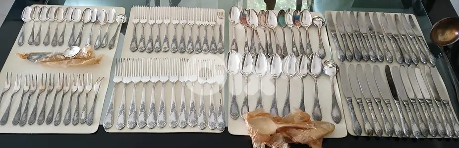 RUSSIAN SILVER CUTLERY SET