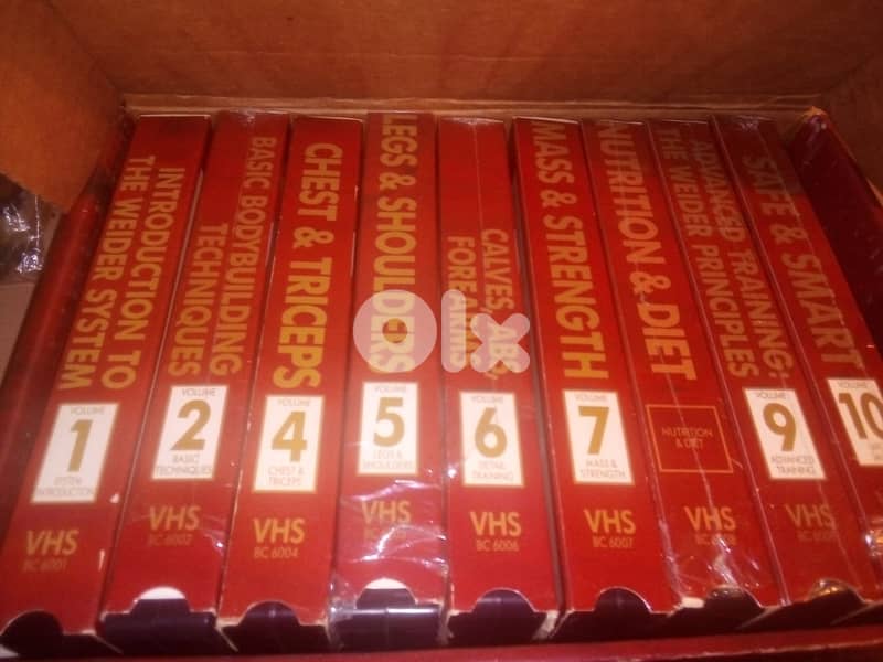 Joe Weider bodybuilding system on 10 vhs box set 1