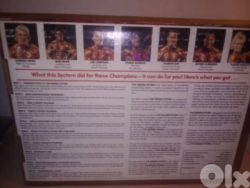 Joe Weider bodybuilding system on 10 vhs box set 2