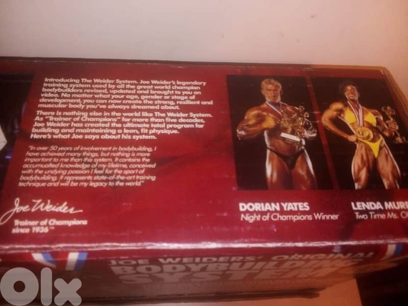 Joe Weider bodybuilding system on 10 vhs box set 3