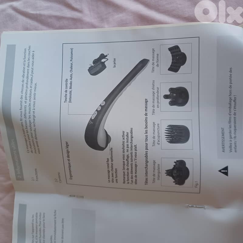 Cordless Handheld Massager with heat 3