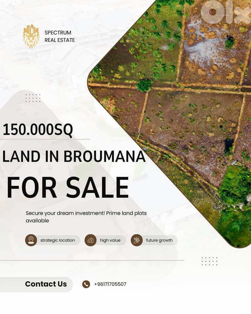 MASSIVE 150000Sq PLOT FOR SALE IN BROUMMANA PRIME 0
