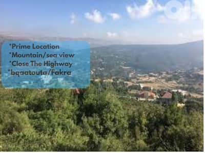 4500 m2 land+sea view for rent in Baatouta/Fakra - أرض للإيجار في فقرا