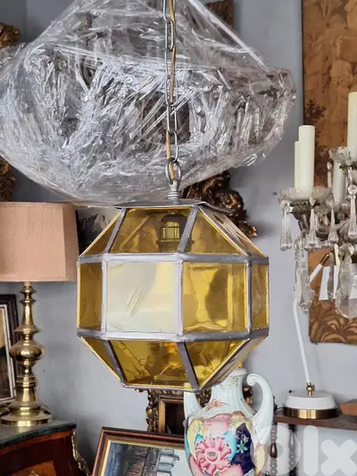 colored glass lamp