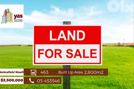 Achrafieh / Sioufi 463m2 | Land | 2800m2 Built Up Area | PA |