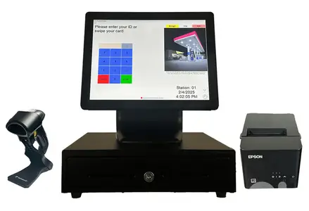 POS All In One Touch Screen + Free Software -Core I5/8GB Ram/128GB