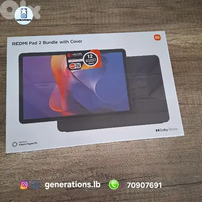redmi pad2  256gb/8ram including cover  260$