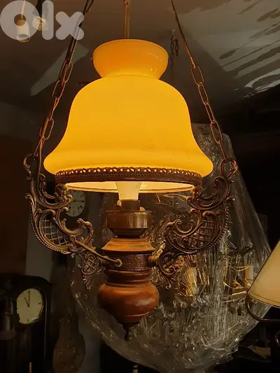 antique opaline chandelier