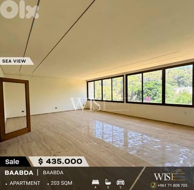203 SQM Apartment for SALE – Baabda!