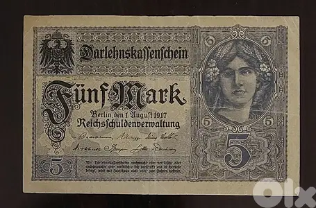 Germany 1917 William II 5 Mark. P-56