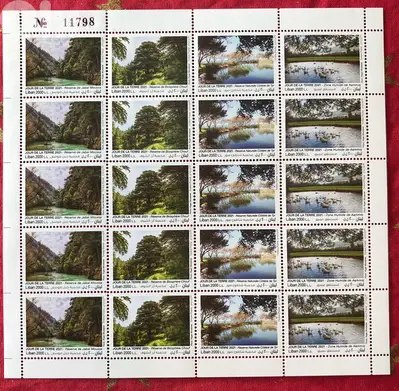 Lebanon stamps FULL SHEET Earth Day, Natural Reserves, Cedar Tree 2021