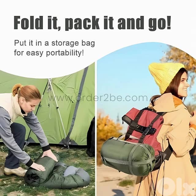 2-in-1 Sleeping Bag & Quilt – Lightweight, Unzips to Blanket, 3-Season 11