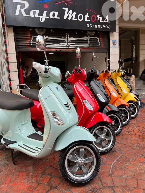 starting prices 1750$ to 2300$ vespas Vxl sxl 3 V tech 2025/24 okm 5