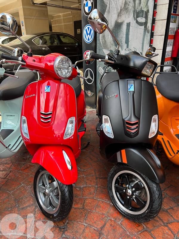 starting prices 1750$ to 2300$ vespas Vxl sxl 3 V tech 2025/24 okm 14