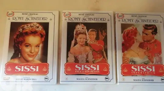 The Sissi collection Romy Schnider 3 DVDS set