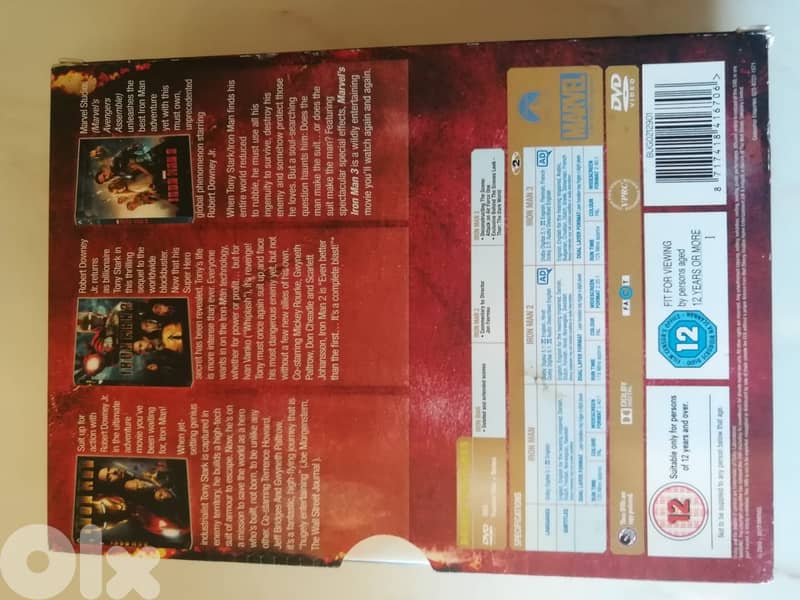 Iron man DVDs trilogy box set 4