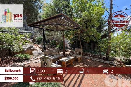 Ballouneh 350m2 | 150m2 Garden | Super Luxurious | Catch | MY |