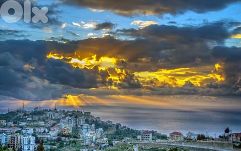 A 900 m2 Land+Sea View 4 Sale in Fatqa - أرض للبيع في فتقا