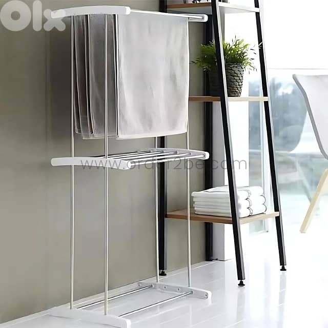 Compact 2-Tier Laundry Drying Rack – Space-Saving Airer for Towels 0