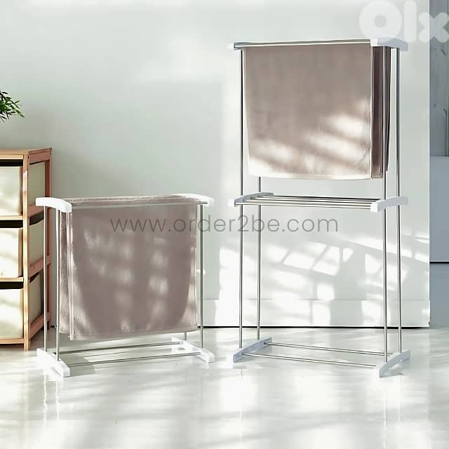 Compact 2-Tier Laundry Drying Rack – Space-Saving Airer for Towels 1