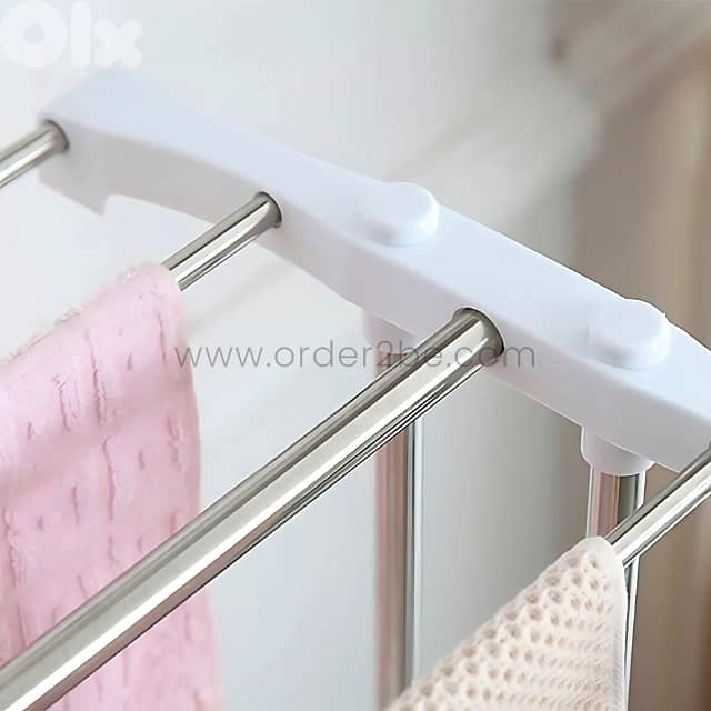 Compact 2-Tier Laundry Drying Rack – Space-Saving Airer for Towels 2