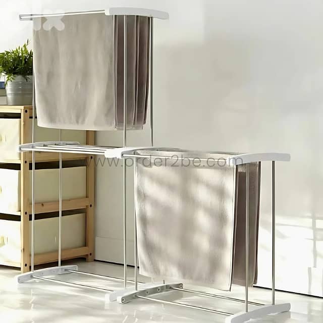 Compact 2-Tier Laundry Drying Rack – Space-Saving Airer for Towels 4