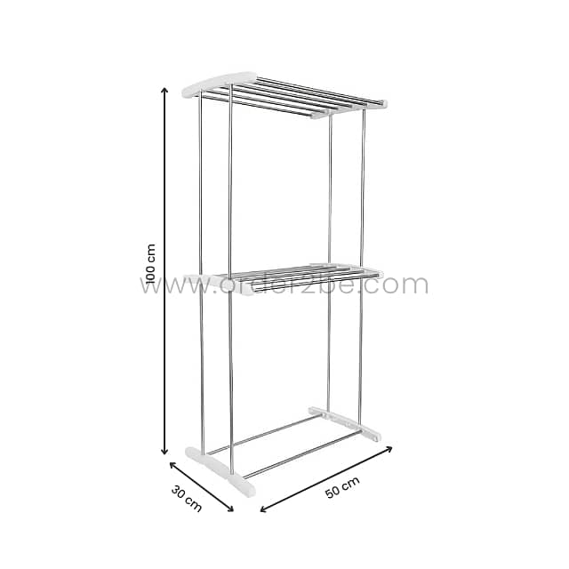 Compact 2-Tier Laundry Drying Rack – Space-Saving Airer for Towels 7