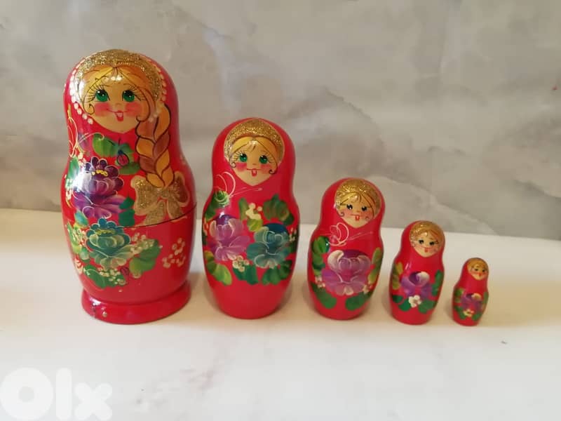 Poupee russe 17cm 5 pcs 0