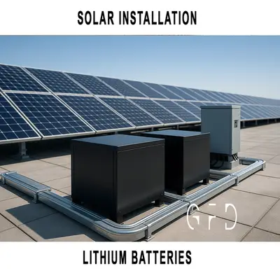 Expert Solar Installation with Premium Lithium Battery Storage Solutio