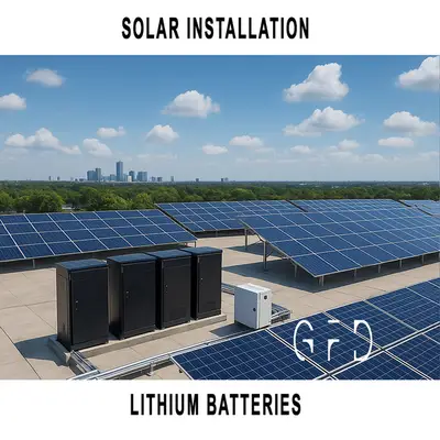 School and Hospital Solar Installation with Lithium Backup