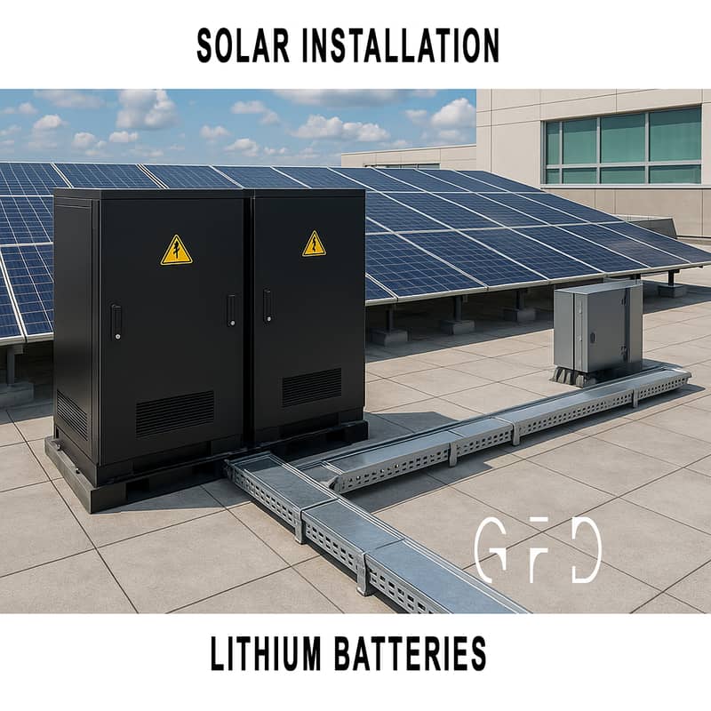 Rooftop Solar Installations with Lithium Battery System Integration 0