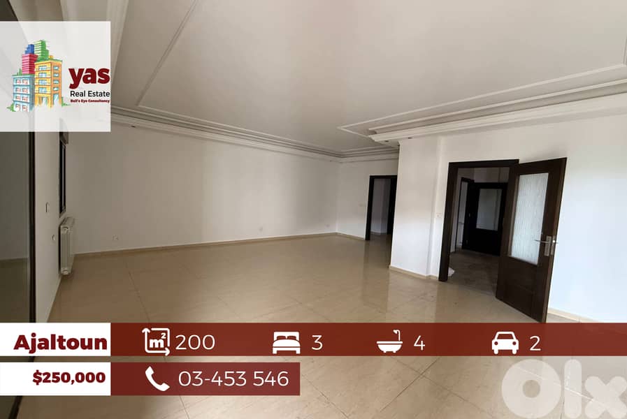 Ajaltoun 200m2 | Super Luxurious | New | Impressive View | GM/KH 0