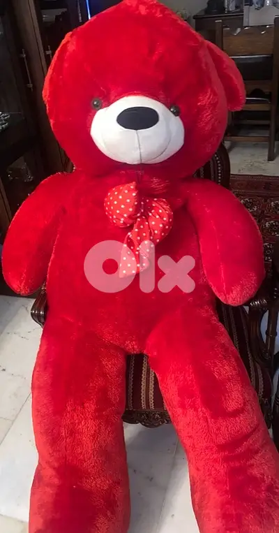 big red teddy bear