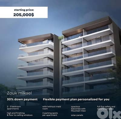 145m2 apartment (payment facilities) 4sale in zouk mickael-ذوق مكايل