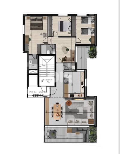145m2 apartment (payment facilities) 4sale in zouk mickael-ذوق مكايل