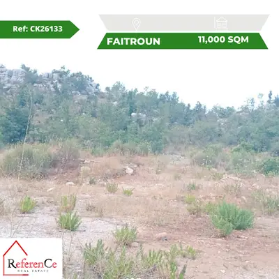 prime piece of land in Faitroun قطعة أرض مميزة في فيطرون