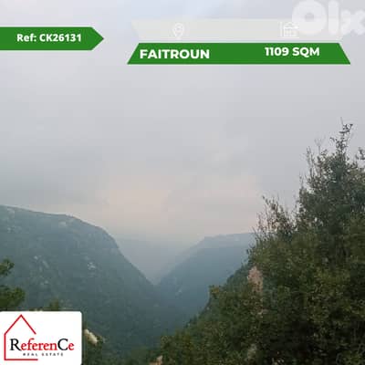 Prime land in faitroun for sale أرض مميزة في فيطرون للبيع