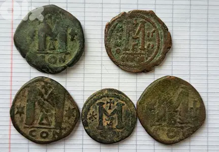 old byzantine bronze coins